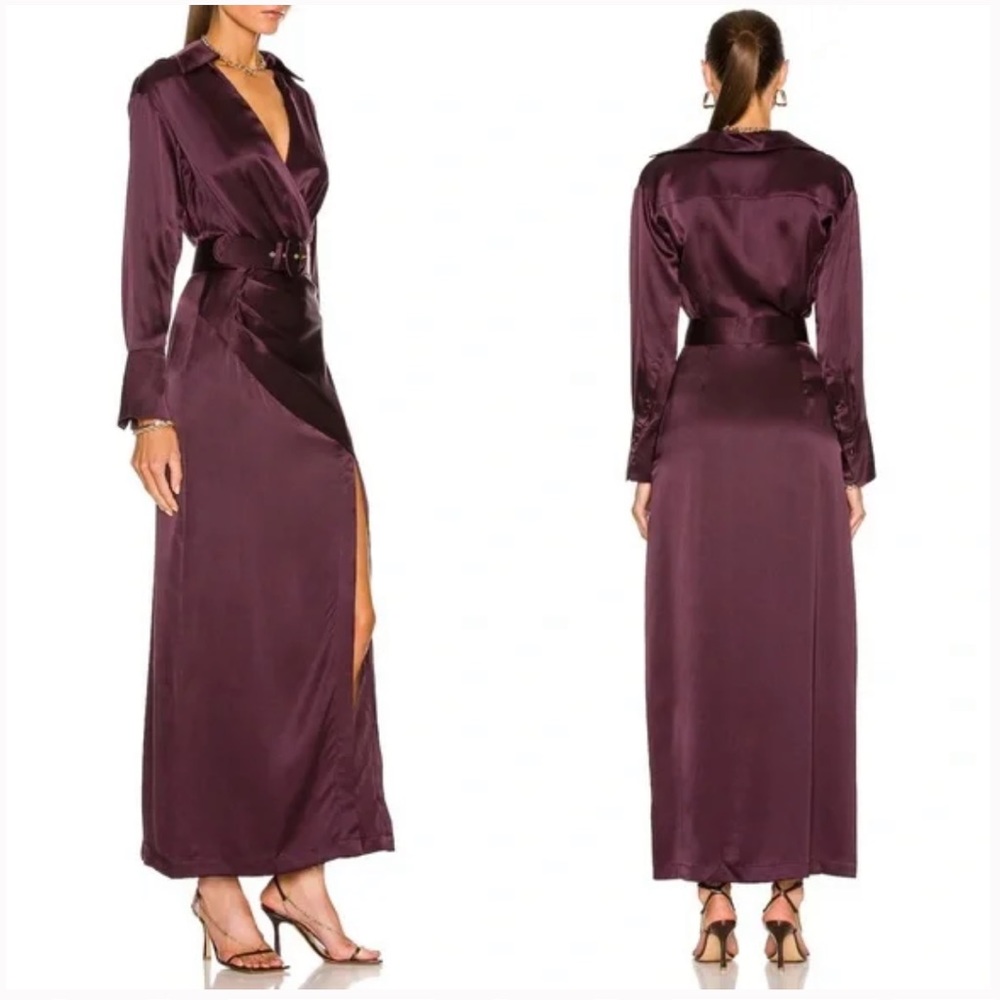 Nicholas Electra Deep V Crossover Gown - image 1